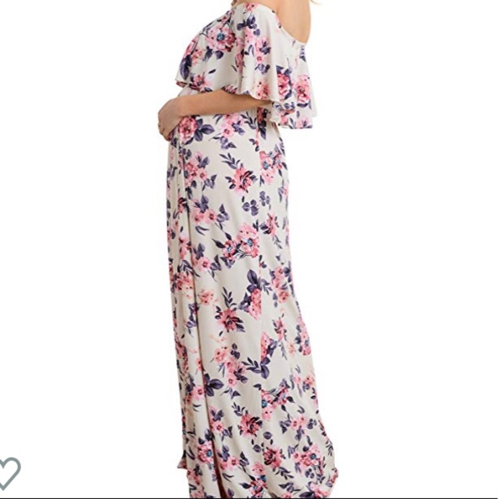 New Floral Maxi Maternity Dress